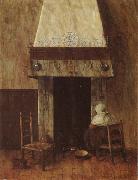 An Old Woman at he Fireplace, Jacobus Vrel